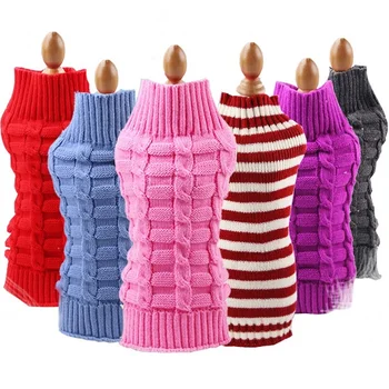 

2019 New Dog Sweater Winter Pet Clothing Dachshund Dog Clothes Jumper Warm Small Dogs Cat Sweater Coat For Pets Dogs Costume