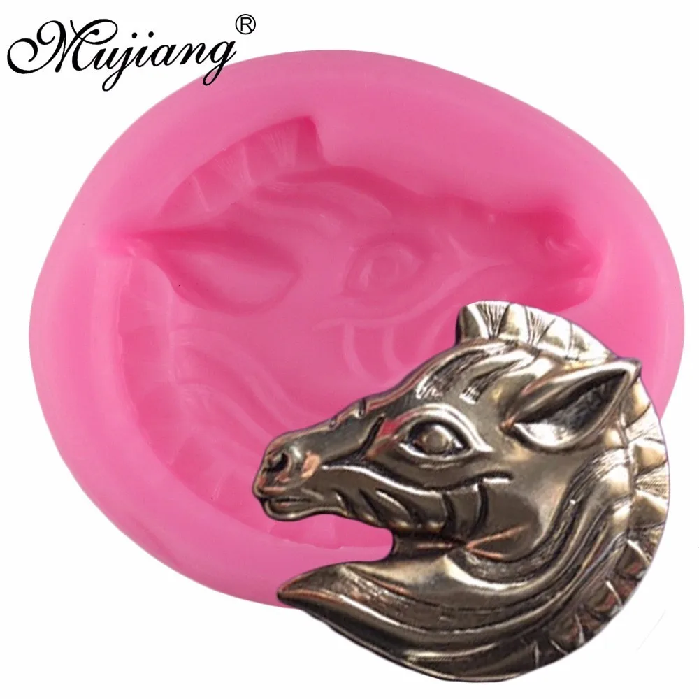 Buy Mujiang 3D Unique Horse Head Silicone Mold Fondant