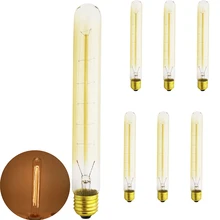 6 шт./лот T30 Классическая Ретро лампа Эдисона E27 Вольфрамовая Лампа накаливания креативный 220 напряжение