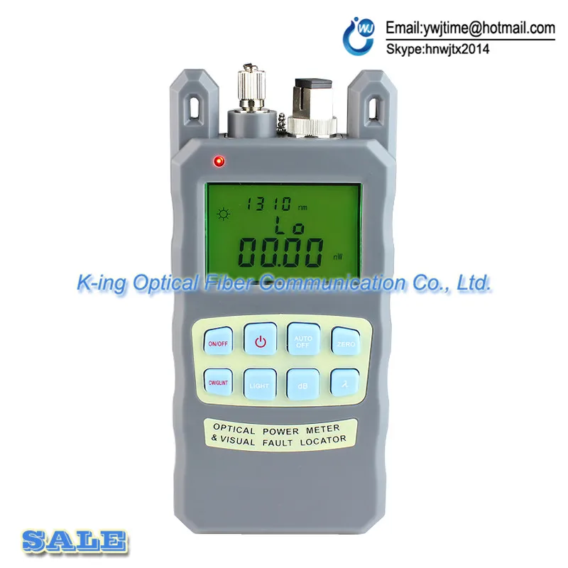 KING 86 Fiber optical power meter 70 to 10dBm and 1mw 5km Fiber Optic Cable Tester