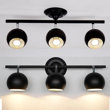 

A1 Creative led simple living room bedroom installed three track TV background cob lamp pole head personality