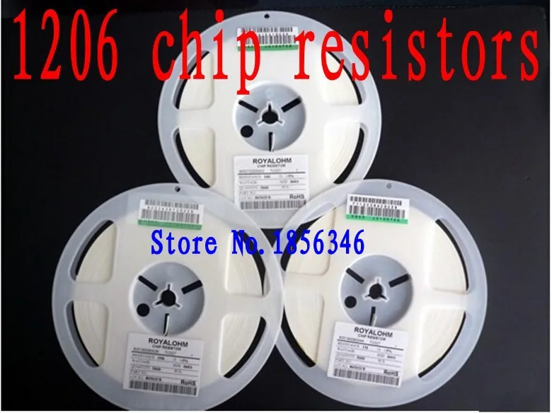 NEW 1206 0.62 Ohm 5 1/4W RoHS Chip Fixed Resistor SMD Resistor 5000pcs