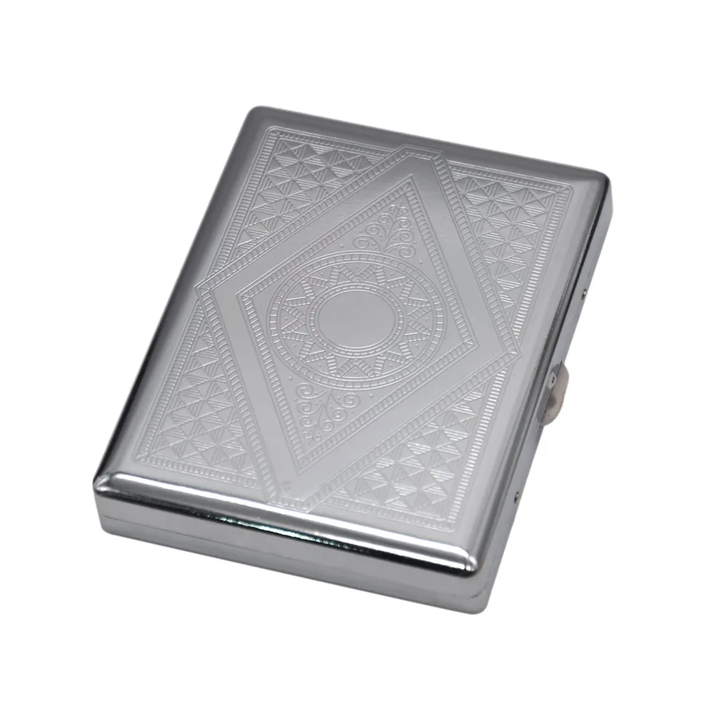 Коробка для сигарет алюминиевый чехол для сигарет держатель для табака Карманный Ящик Контейнер Для Хранения Подарочная коробка