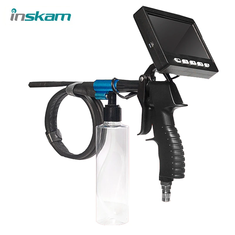 

Inskam Car Air Condition Visual Cleaning Gun 4.3" LCD Screen Air Conditioning Pipe Endoscope Car Visually Clean Gun IP68 1500mA