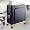 XRHYY Solid Wood Desktop PC Case Computer Adjustable CPU Stand Tower/Chassis Tray with 4 Caster Rolling Wheels ► Photo 3/6