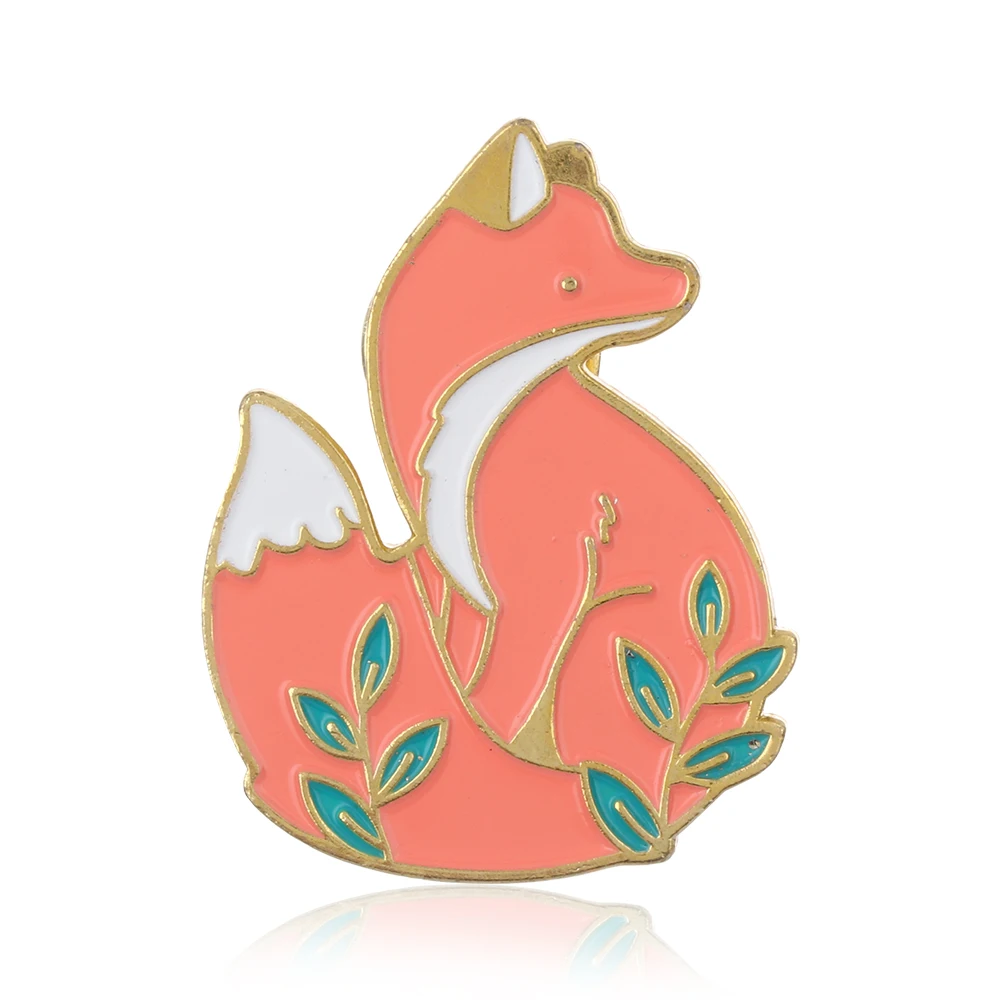 

1 Pc Cartoon Animal Metal Enamel Brooch Denim Decor Collar Clothes Pin Unisex Clothes Badges Fashion Cute Jewelry Kids Gifts