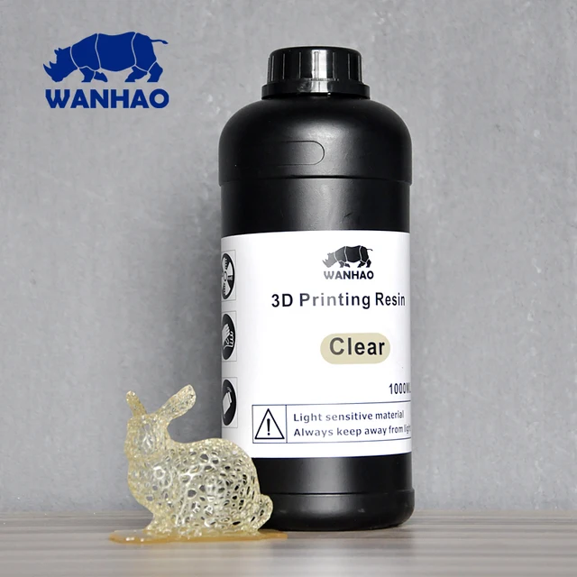 Cheap Clear - UV 405nm photopolymer resin for LCD/SLA 3d printer Wanhao Duplicator 7 (D7) - 1000 ml Cheap Clear - UV 405nm photopolymer resin for LCD/SLA 3d printer Wanhao Duplicator 7 (D7) - 1000 ml