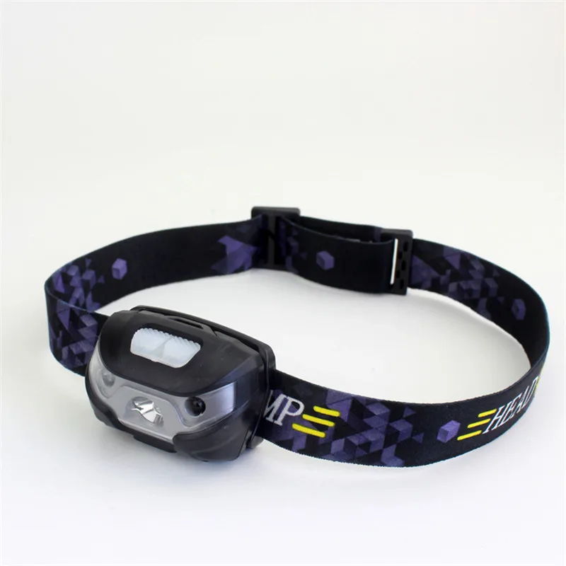

VBS XPE USB LED Headlamp Rechargeable Body Motion Sensor Headlight with Red Safety Light 5 Modes Lightweight Batteries Included