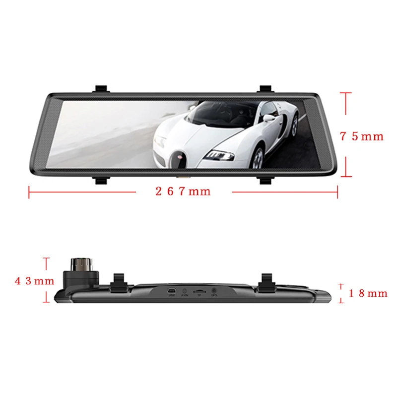 Автомобильные видеорегистраторы QUIDUX V6 10 &quotTouch Android 5 0 GPS навигаторы FHD 1080P camara grabacion