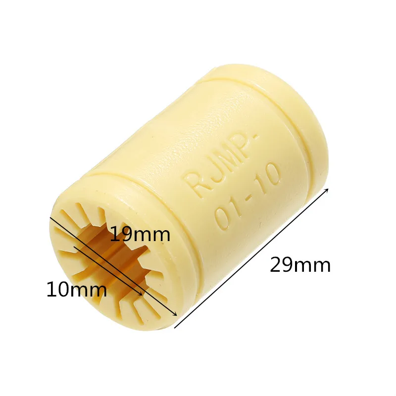 

1PC LM10UU Yellow Solid Polymer Linear Bearing For 3D Printer CNC Tool Mechanical Hardware Durable 10x12x19mm