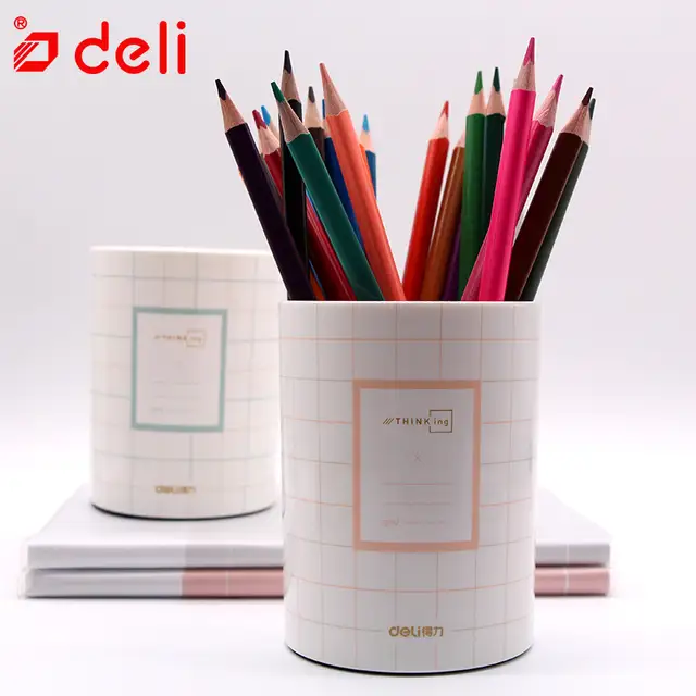 Deli Multi Function Pen Holder Desk Stationery Organizer Pen
