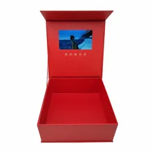 Жесткая коробка видео брошюра 7 дюймов 2 Гб памяти Универсальный видео поздравительная открытка высокочеткий просмотр буклет коробка для рекламы бизнеса