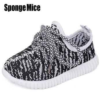 Boys Shoes Girls Shoes 2017 Autumn Breathable Sport Soft Bottom Baby Boys Mesh Shoes Kids Running Coconut Fashion Girls Sneakers