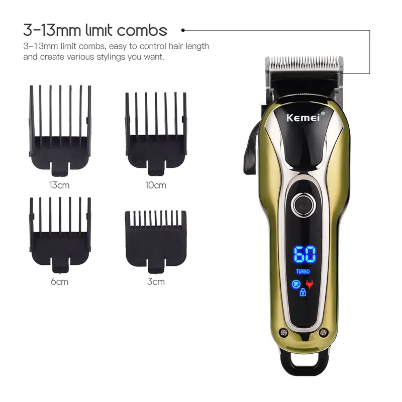 Kemei Hair Clipper Shaver Beard Trimmer Men Rechargeable Razor Hair Trimmer Electric Cutter Hair Cutting Machine Clipper Men Kemei Hair Clipper Shaver Beard Trimmer Men Rechargeable Razor Hair Trimmer Electric Cutter Hair Cutting Machine Clipper Men