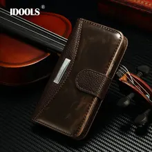 Idools и S4Mini бизнес роскошный классический флип чехол для Samsung Galaxy S4 мини I9190 с металлической крышкой Кошелек Стенд с Визитница