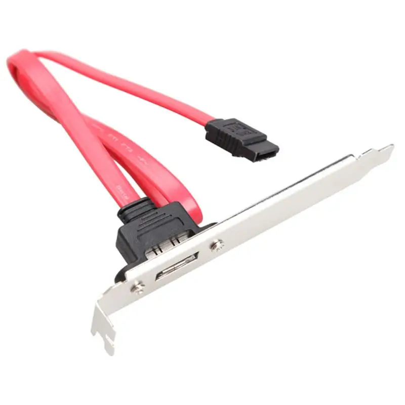 

Computer Case Baffle Internal SATA to ESATA External PCI Slot Cable Bracket