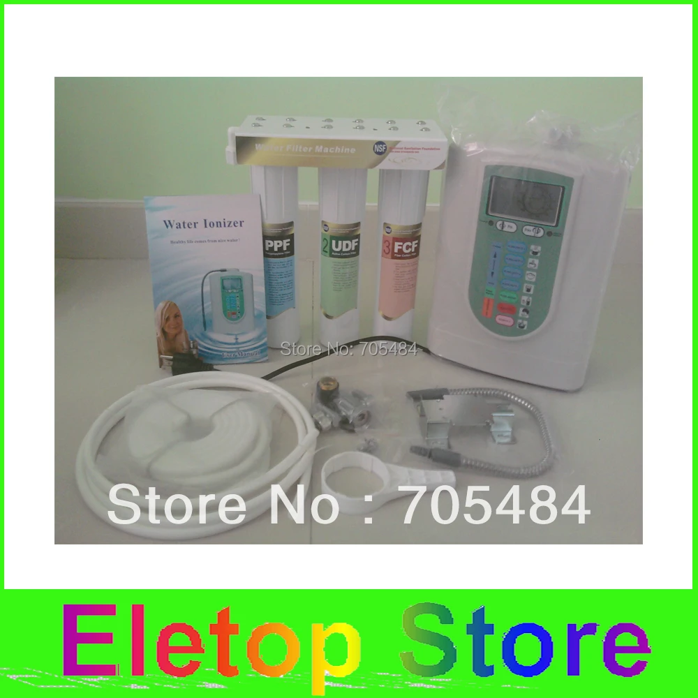 

Hot sale! free shipping by DHL alkaline water ionizer,water filter machine,white color,free prefilter and internal filter