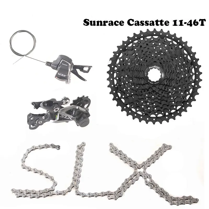 SHIMANO SLX M7000 список групп 11-46 т кассета комплект 1 х 11 s скорость переключения + сзади