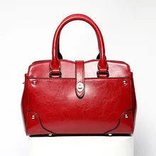 Модные роскошные Брендовые женские кожаные сумки, красивые декоративные заклепки, застежка-молния, натуральная кожа, женская сумка