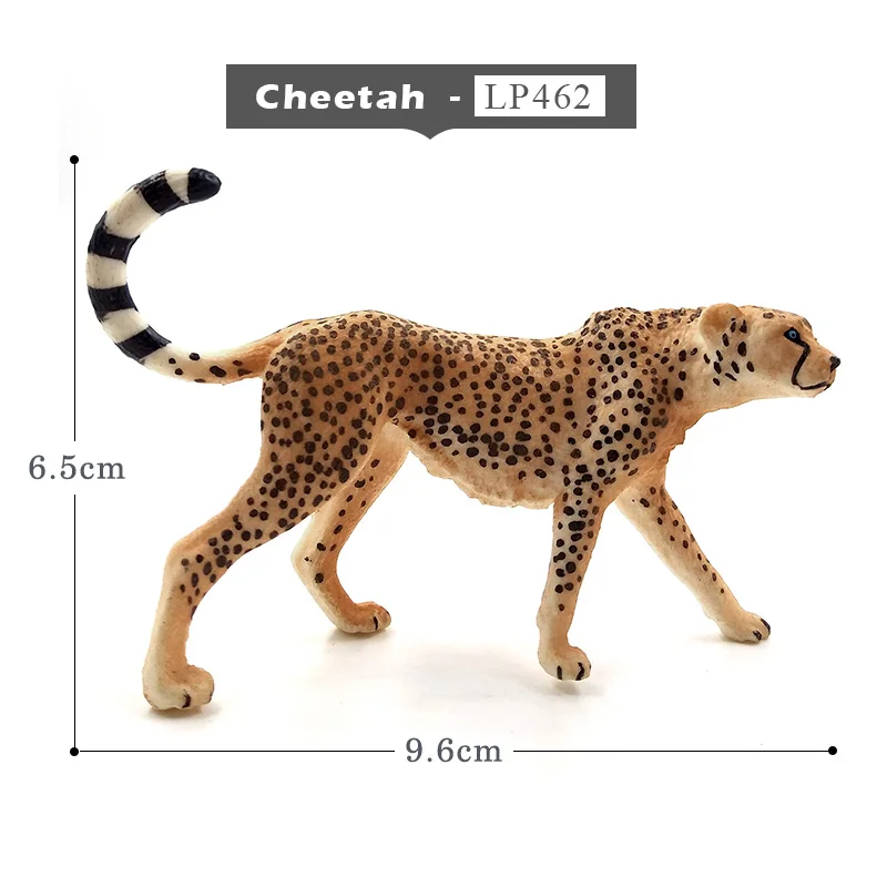 Имитация милого козла гепарда леопарда фигурка животного модель Овцы фигурка домашнего декора миниатюрное украшение для сада в виде Феи аксессуары - Цвет: Cheetah