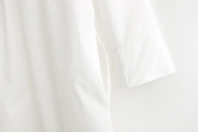 ROHOPO Половина рукава белое миди платье с поясом мешковатое женское платье для сна прямое Свободное длинное Ночное платье Vestido # lt1985