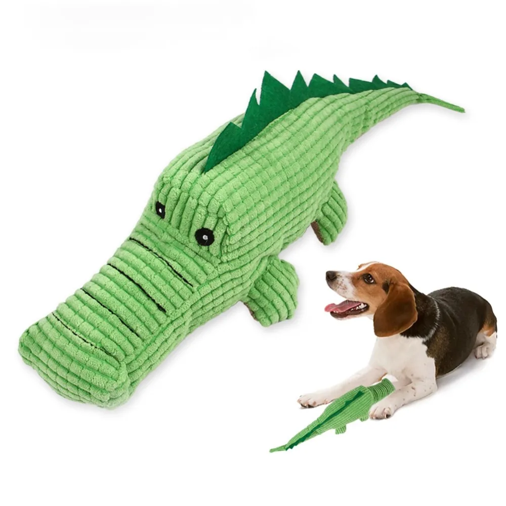 Игрушки для собак плюшевые мягкие игрушки для кошек Жевательная пищалка крокодил версия игрушки для домашних животных интерактивные звуковые игрушки чихуахуа игрушки для щенков