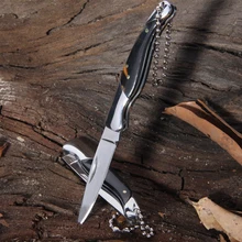 knife folding blade small camping survival fixed blade mini rescue tools knife keychain tool hunting pocket military knives
