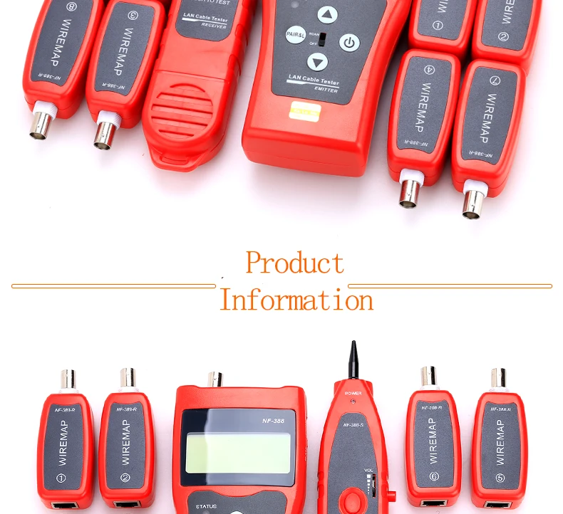 NF-388 многоцелевой сетевой кабель Тесты er трекер с 8 на дальнем конце Домкраты для Тесты Ethernet