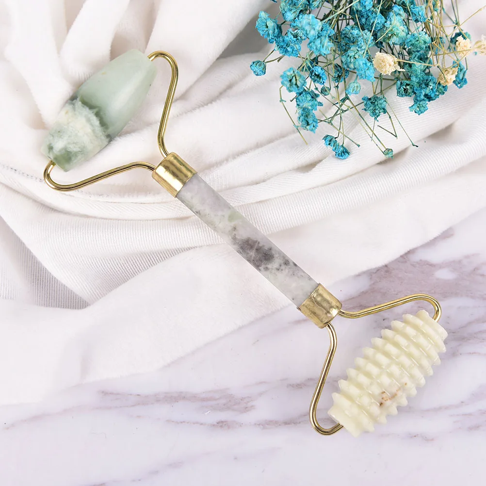 Portable Barbed Face Massage Roller Pratical Jade Facial Anti Wrinkle Healthy Body Head Nature HOT  Health Care Tools