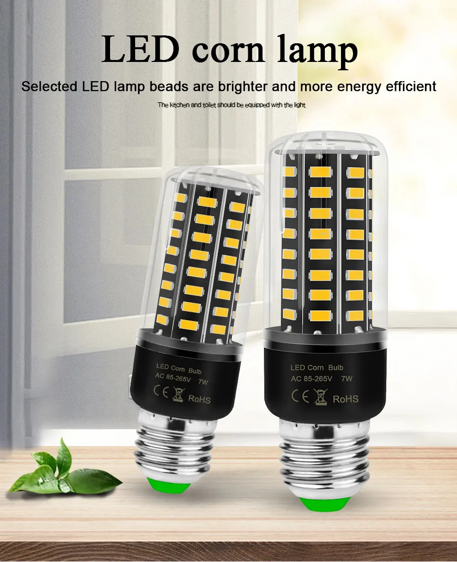 Ampoule LED E27 Lamp No Flicker E14 Led Bulb Spot Light 220V 110V 3.5W 5W 7W 8W 12W 15W SMD5736 More Bright than Corn Bulb 5730