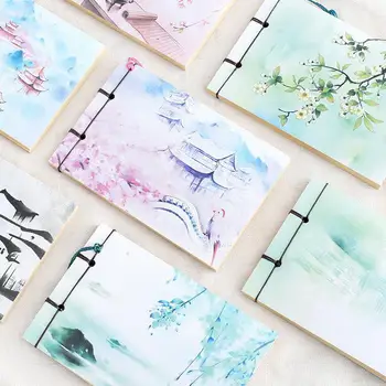 

Chinese Style Vintage Diary Retro Notebook Sketchbook Stationery Office School Supplies Day Planner Gift For Kids