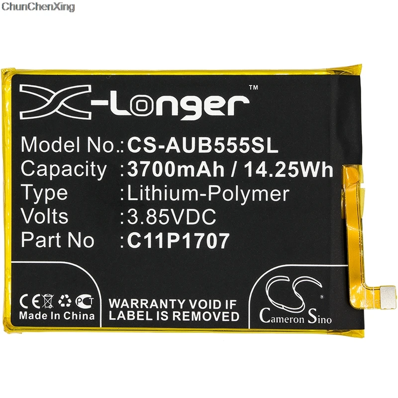 Аккумулятор Cameron Sino C11P1707 3700 мАч для Asus ZB555KL ZenFone Max M1 две SIM-карты | Мобильные