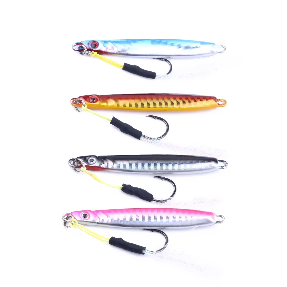 

4PCS High Quality Metal Jigging Spoon 3D Eyes Artificial Bait sea Fishing Jig Lures Super Hard Lead Fish Fishing Lures 8cm 30g