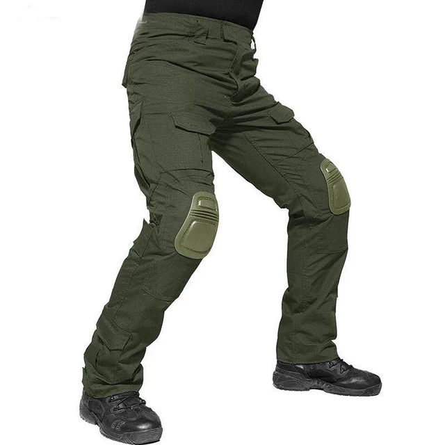 New Men Military Pants With Knee Pads Cargo Pants Plus Size Army Soldier Pants Men Tactical Trousers