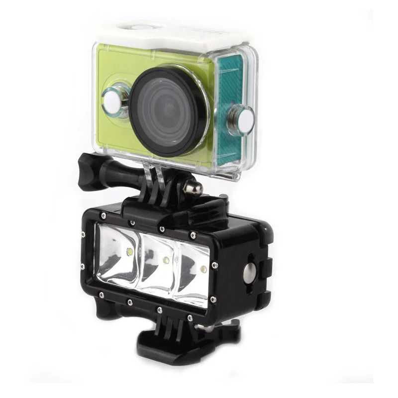 Подводный Водонепроницаемый Go Pro Дайвинг светодиодная вспышка лампа фонарик