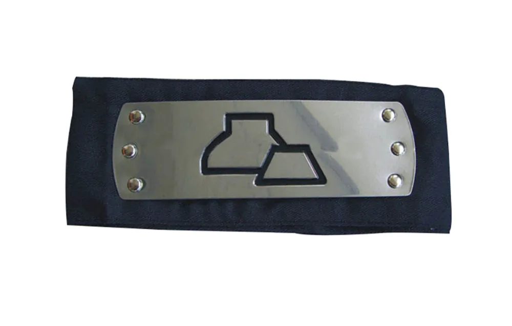 

Naruto Cosplay Accessories Iwamokakure Ninja Head Band Black