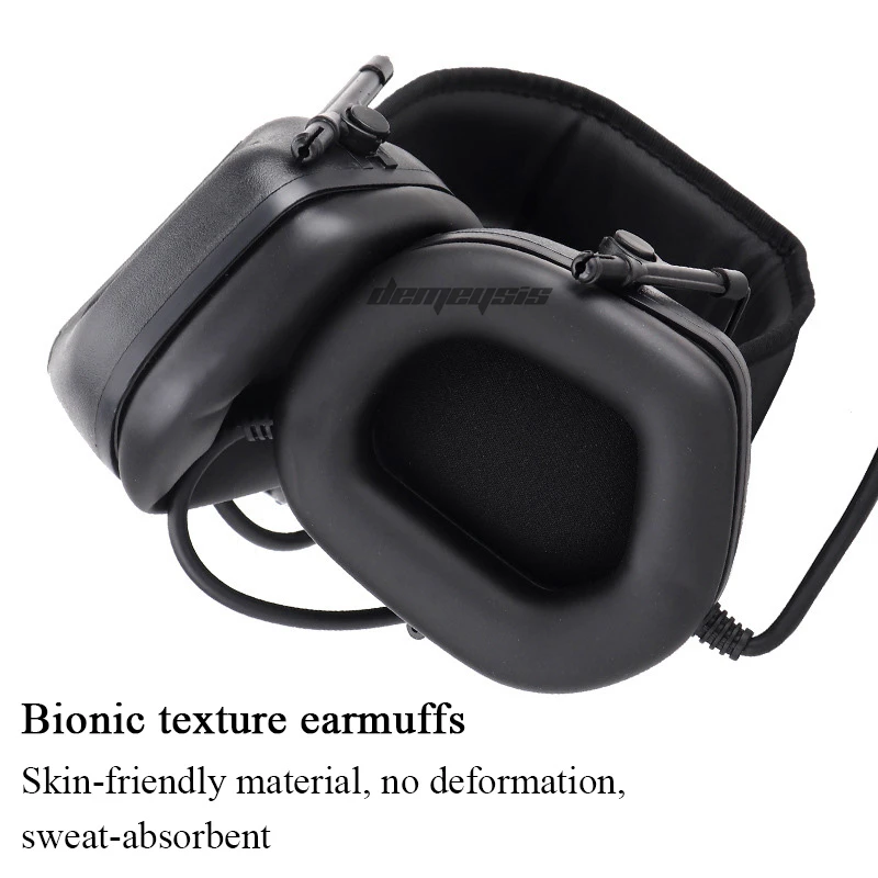 Tactical Headset Noise Reduction Earmuff Outdoor Shooting Hearing Protection Headset Sound Pickup Airsoft Hunting Headphone