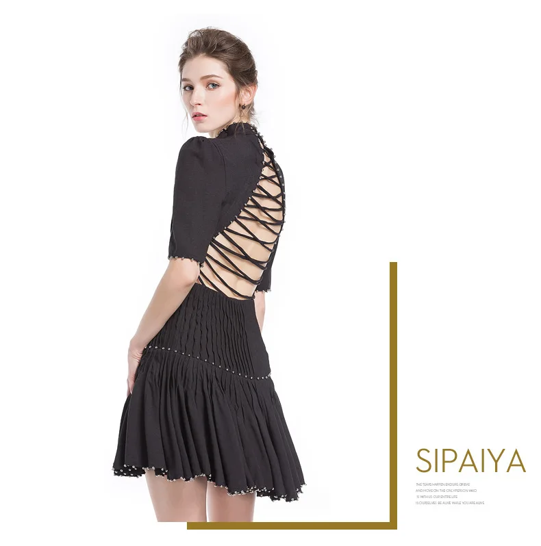  High Waist Pleated Dress (12)