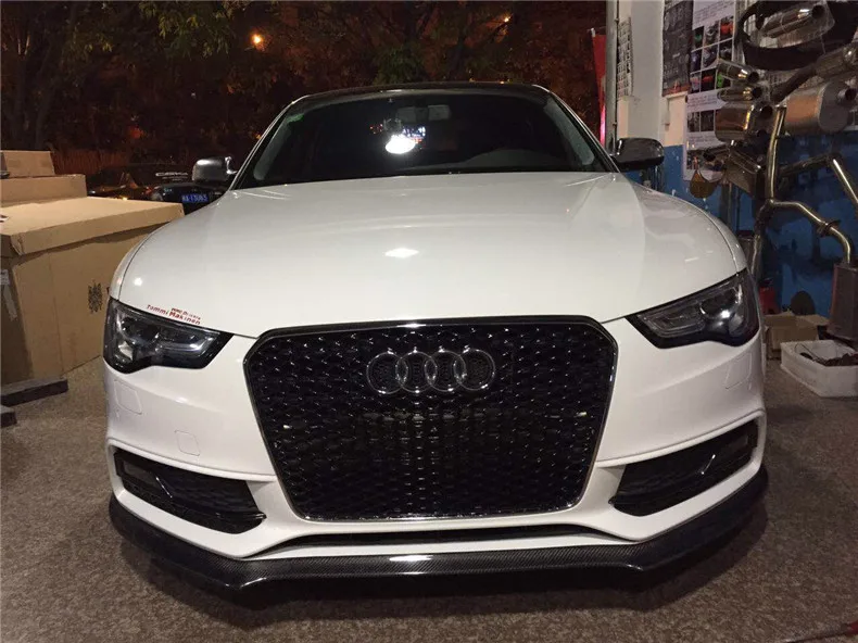 S Line Style Carbon Fiber Front Splitter For Audi A5 S5 RS5in Bumpers from Automobiles
