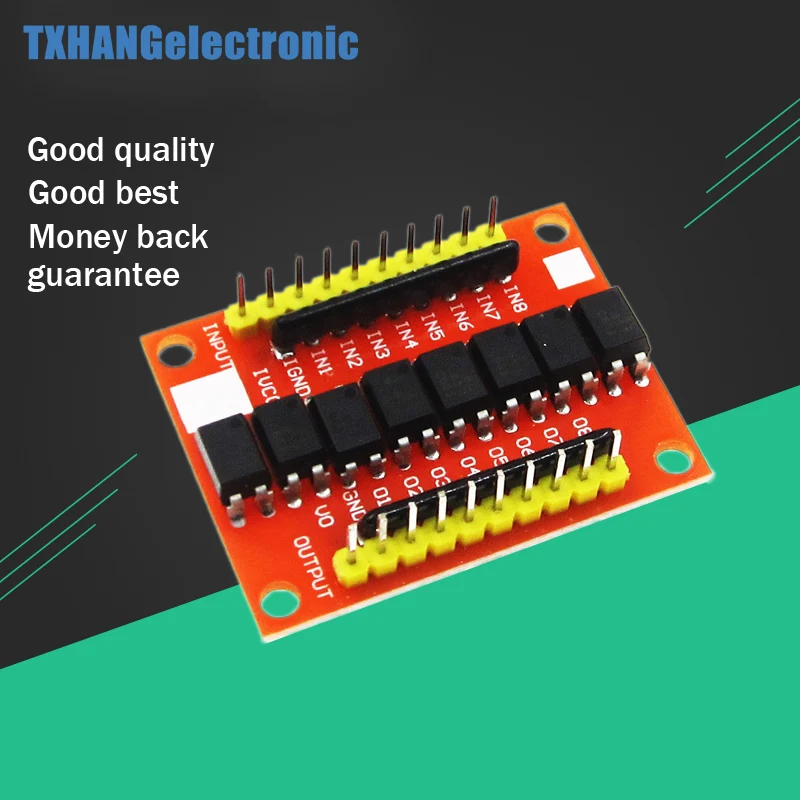 

8 Channel Optocoupler Isolation Board Voltage Converter Adapter Module Driver Photoelectric Isolated Module