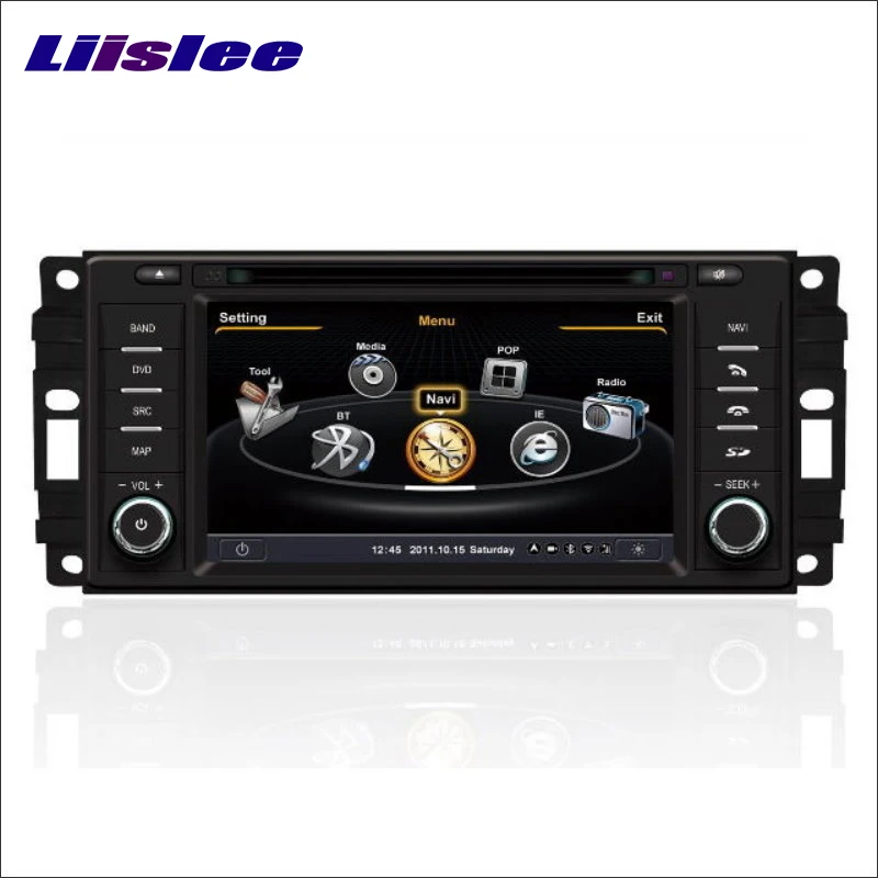 Sale Liislee Car GPS Map Nav Navi Navigation For Jeep Wrangler 2007~2011 Radio CD DVD iPod Bluetooth HD Screen S160 Multimedia System 1