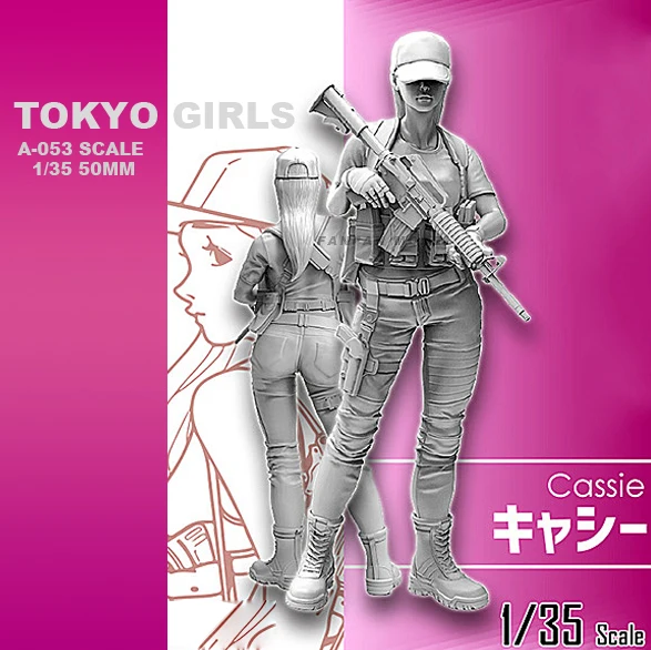 1/35 полимерные наборы фигурки Токийская красота девушка солдат полимерный