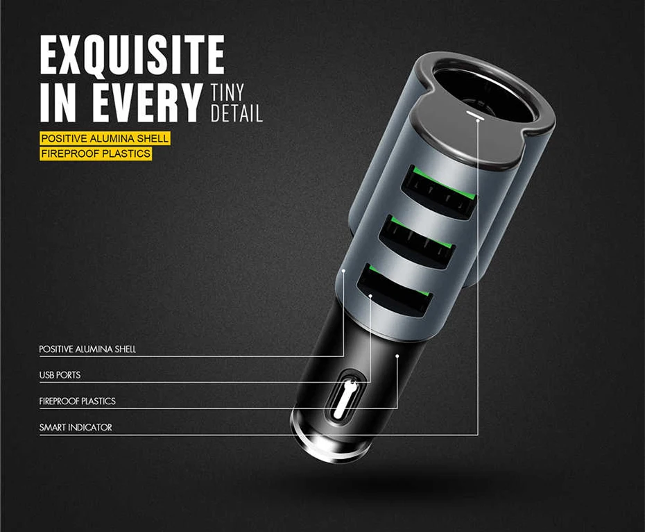 LDNIO Car charger with cigratte socket (6)