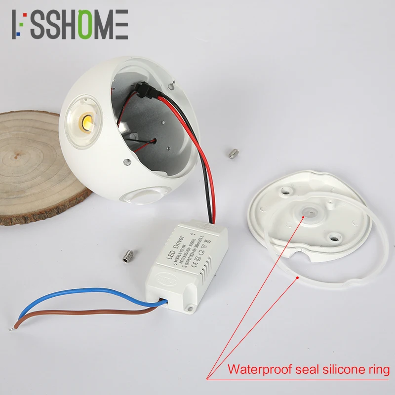 [VSSHOME] IP65 Открытый водонепроницаемый настенный светильник садовый светильник 3 Вт 6 Вт 12 Вт светодиодный настенный светильник для помещений спальня лампа коридор светильник ing