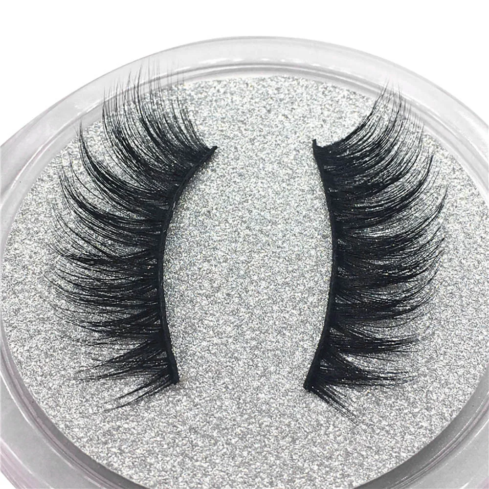 

1 Pair Luxury 3D False Lashes Fluffy Strip Eyelashes Long Natural Party 3d mink lashes mink extension eyelashes 1cm-1.5cm