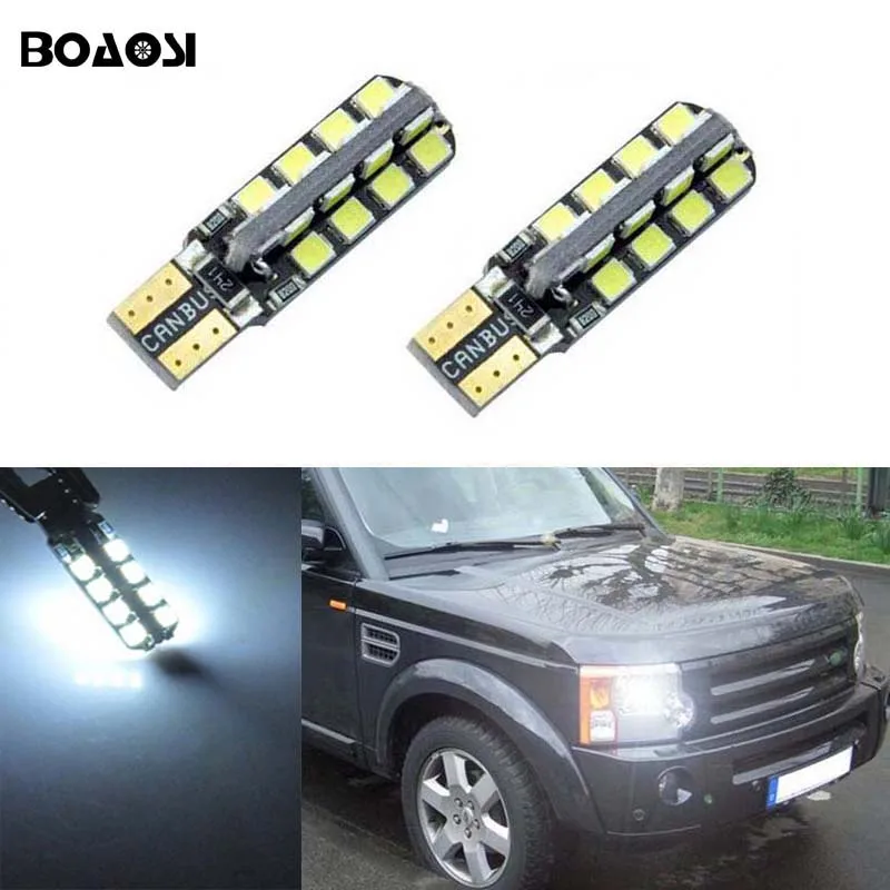 

2x T10 LED W5W Samsung Car LED Auto Lamp Light Bulbs For Land Rover v8 discovery 4 2 3 x8 freelander 2 defender A8 a9