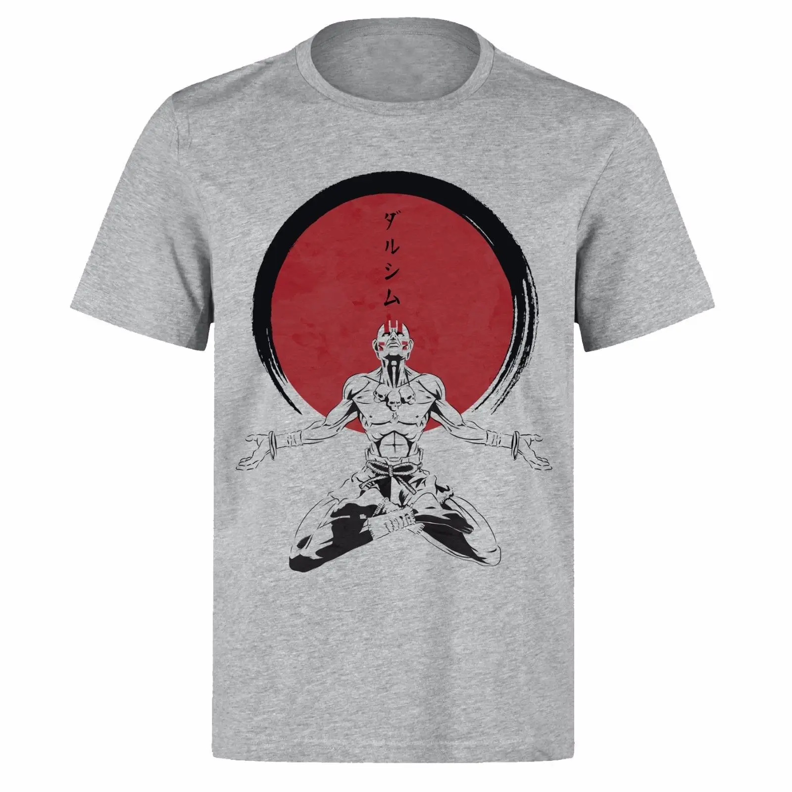 STREET FIGHTER DHALSIM медитация унисекс серый PH23 футболка мода стиль для мужчин футболки