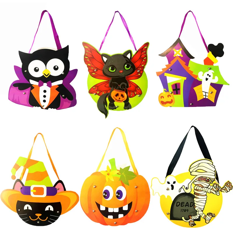 

DIY Halloween Gift Bags Sugar Bag Spider Witch Bag Paper Christmas Home Decoration Supplies