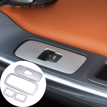

For Volvo XC60 2009-2017 Stainless steel Interior Door Window Lift Regulator Cover Trim Car Styling Accessories 4pcs