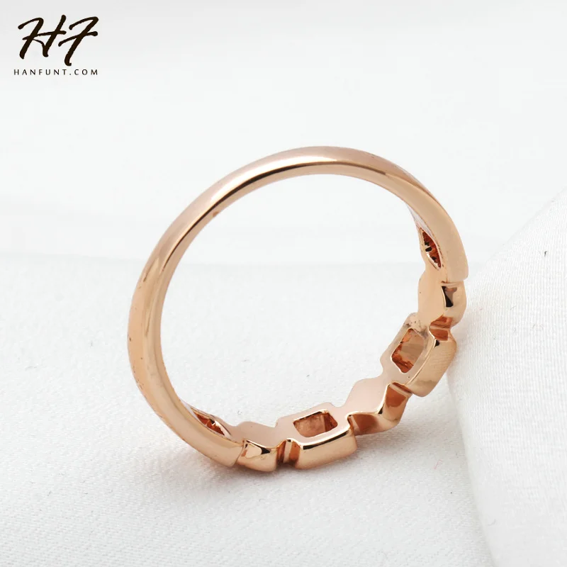 Кольцо с австрийскими кристаллами цвета розового золота|ring rose gold|crystal ringring |